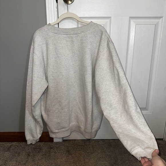 Barstool Sports Women Gray Crewneck "Be a Decent Human" Embroidered Size Small - Picture 6 of 9